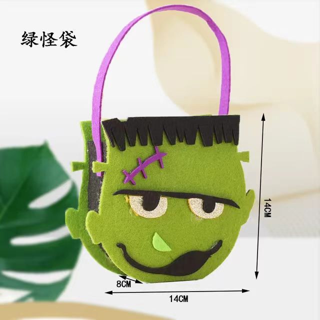 メーカー現物ハロウィーン子供がフェルトキャンディー袋カボチャ呪術師の祝日パーティーフェルトバッグを責める|undefined