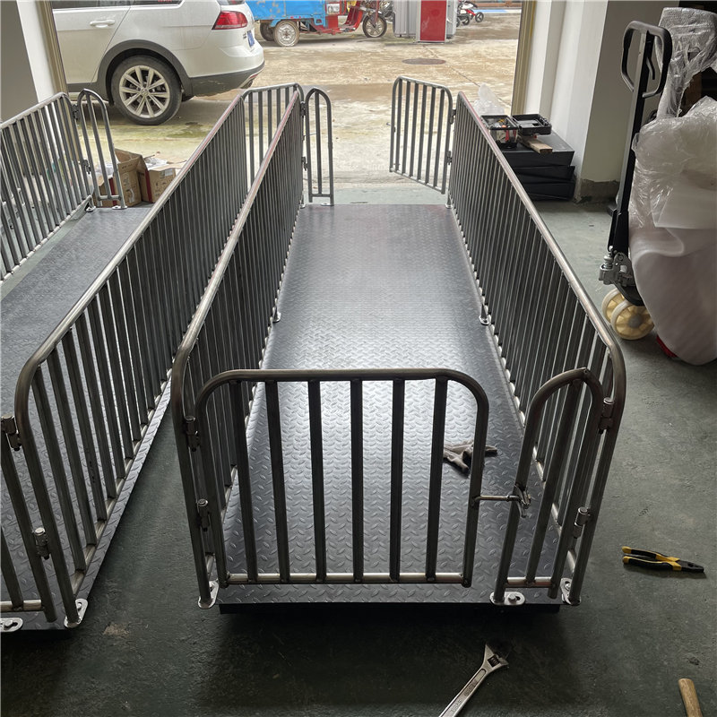 1000X3000mm牲畜称重电子地磅 称猪牛羊1500kg围栏动物电子平台秤