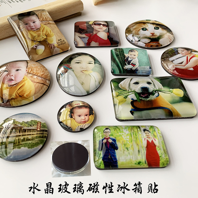 도매 DIY  애완 동물 사진 광고 관광 명소 웨딩 원피스 기념품 명소 메시지 자기 냉장고 스티커