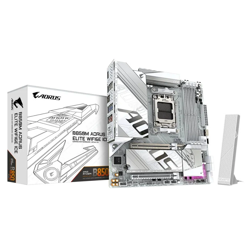 Материнская плата ICE B850M AORUS ELITE WIFI6E D5, поддержка процессоров 9700X 9800X3D