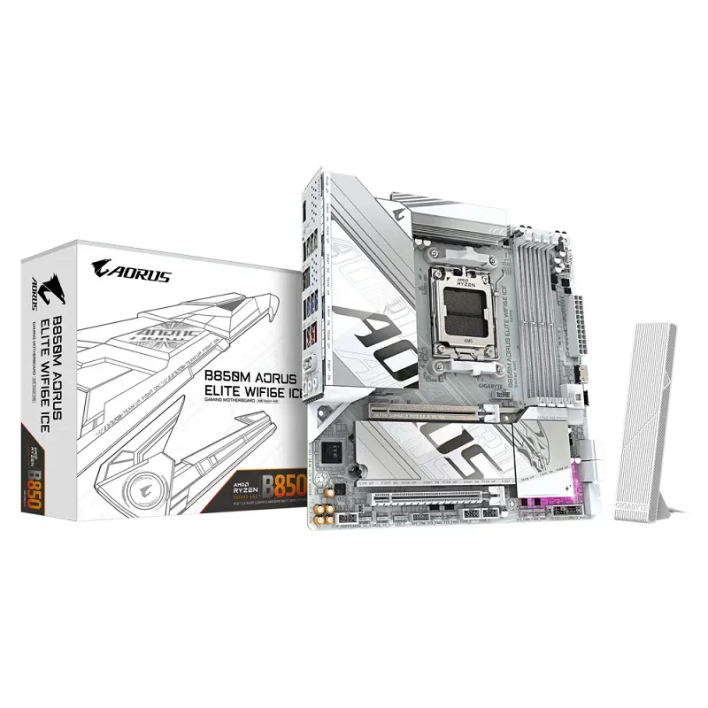 Материнская плата ICE B850M AORUS ELITE WIFI6E D5, поддержка процессоров 9700X 9800X3D
