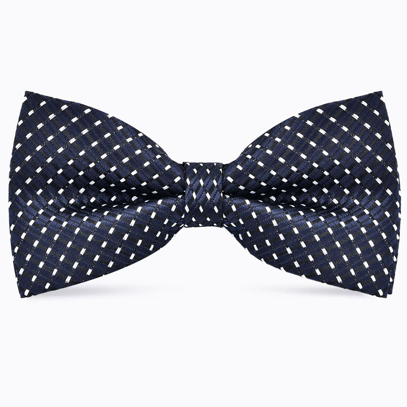 Navy blue polka dots L8009