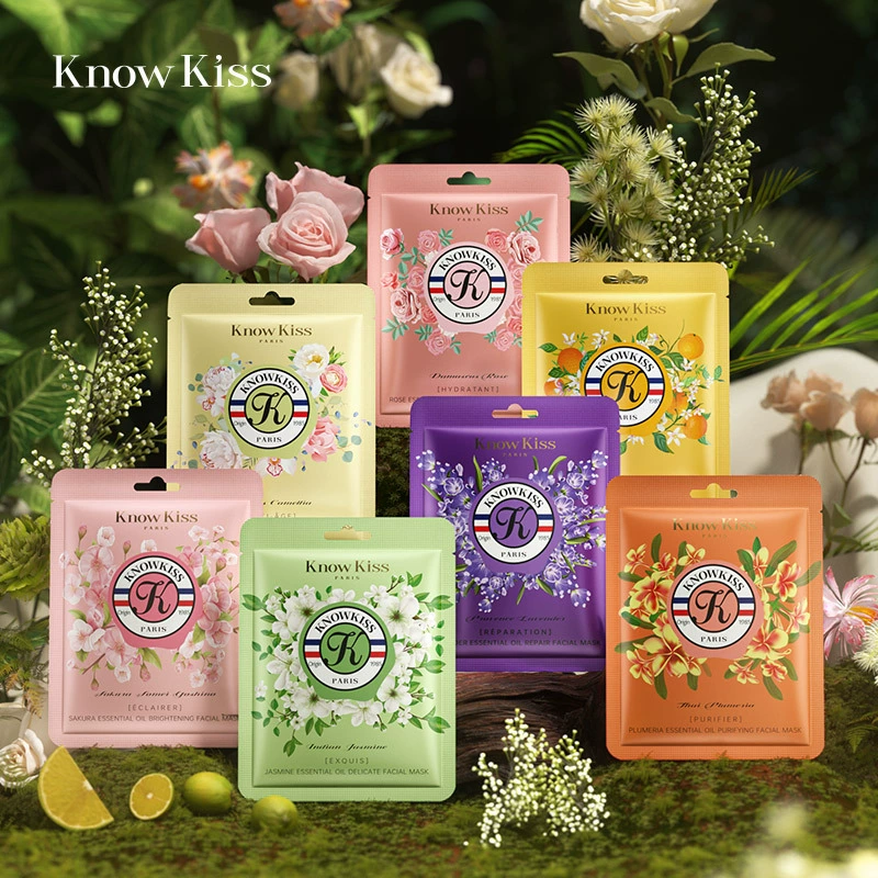 Маска для лица KnowKiss с эфирным маслом лаванды, увлажняющая, оптовая продажа от производителя для экспорта и трансграничной торговли