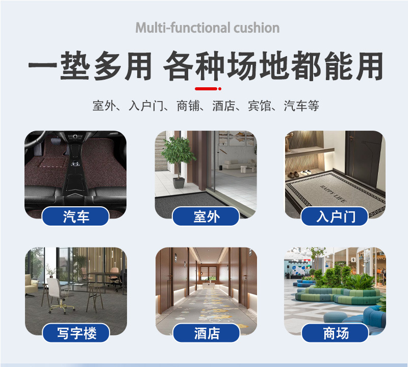 Manufacturer of Pvc Coil Mat Rolls, Wholesale, Non-Slip, Easy to Maintain, Washable, Thickened, Available in Various Sizes, Customizable
