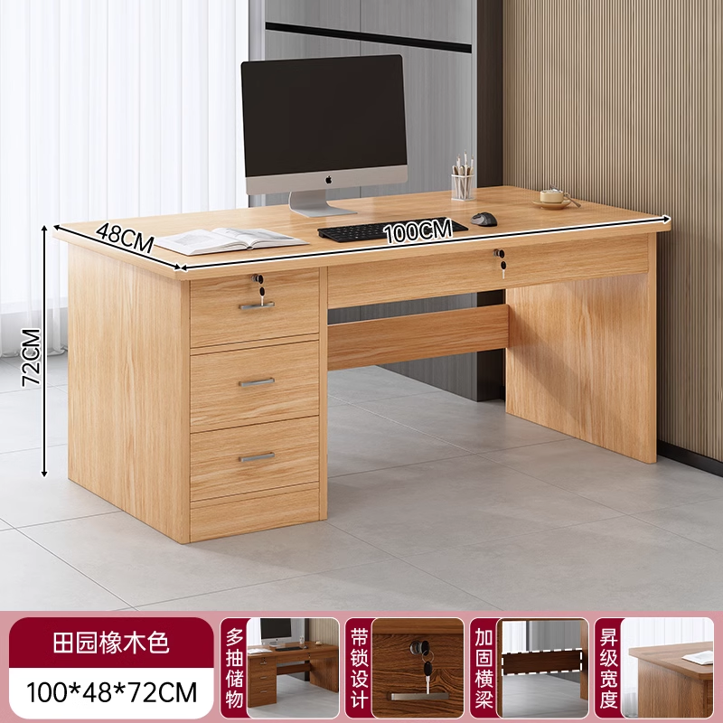 Base cuatro sorteos de roble pastoral 100 cm