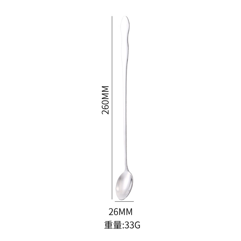 ステンレス食器の長い柄でしょう。ヒョウタンスプーンの二重スプーンと氷スプーンの蜂蜜の量スプーンをかき混ぜます。|undefined