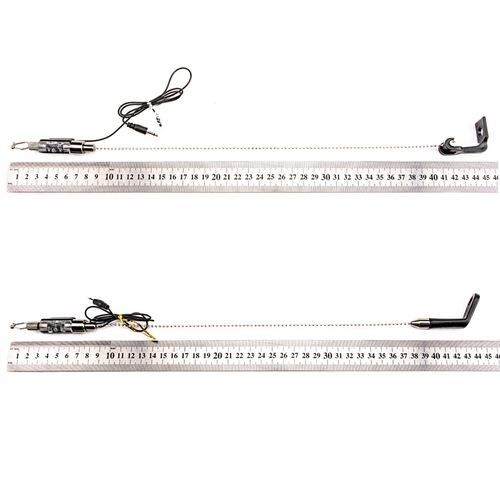 European fishing alarm rocker, sea rod signal, stainless steel night fishing sound and light receiver, fishing gear accessories wholesale