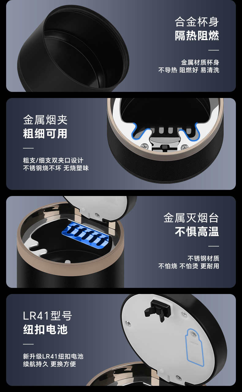 Suitable for Volkswagen Ashtray Car Lavida Bora Magotan Passat Cc Tiguan L Tanyue Interior Decoration Supplies