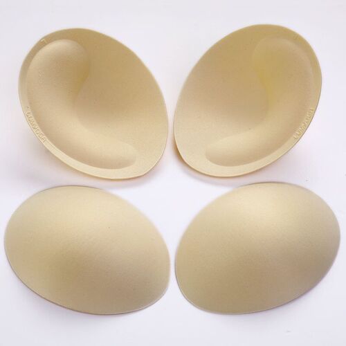 Super elastic soft oval upper thin and lower thick sponge chest pad sports bra fitness clothing thickened push-up chest pad inserts