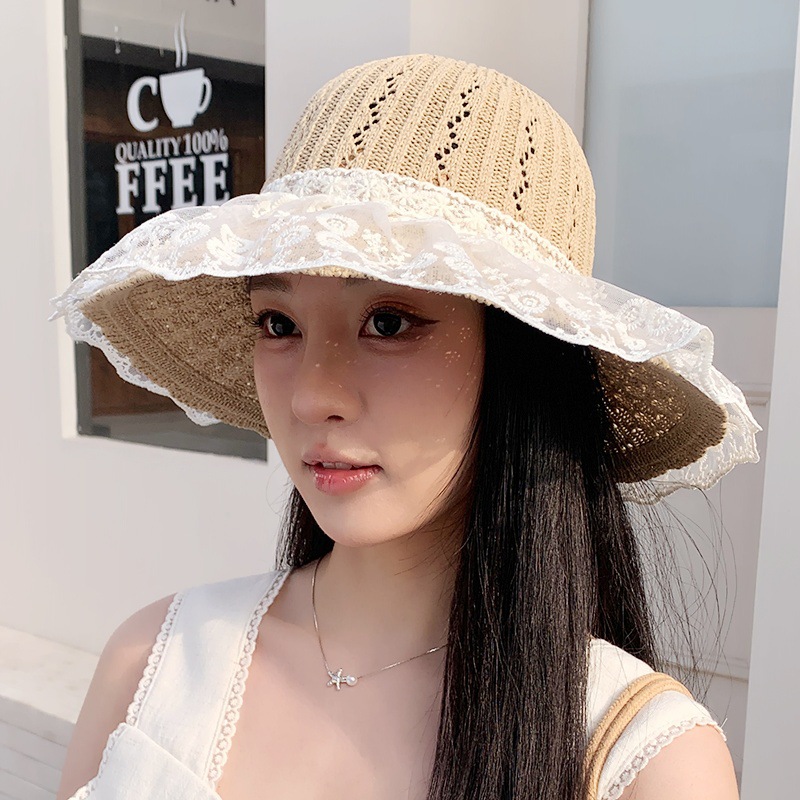 Sombrero paja ala ancha con lazo verano