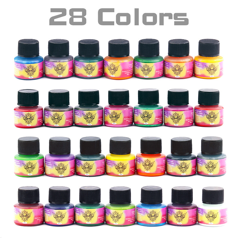 La tinta del tatuaje del pigmento de la práctica del tatuaje de la venta caliente transfronteriza integró la pintura de la aguja 5ml pequeña tinta de la práctica de la niebla del Diablo