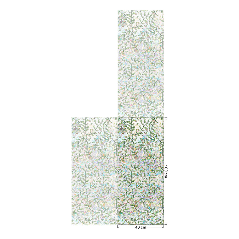 140g Weight Glass paster Home Textiles & Decor Type PVC Material Leaf Pattern Casual, Pastoral Style Casual Pastoral Leaf PVC Glass Paster Wall Art 15
