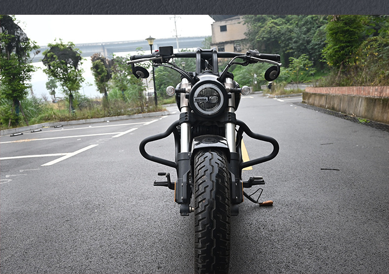Suitable for Greystone 300 Motorcycle Front Bumper Anti-Fall Folding Backrest Rack Quick-Release Side Bag Modification Accessories