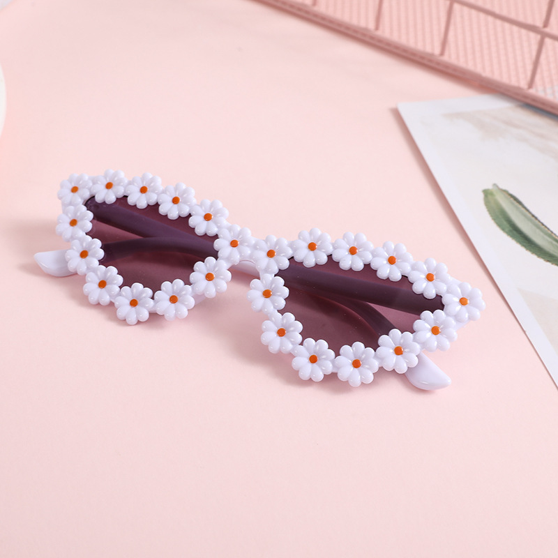 Casual Cute Flower Ac Cat Eye Full Frame Glasses display picture 11