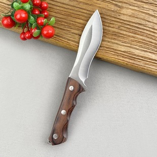 Outdoor portable knife hand meat knife high hardness delicate fruit knife thickened camping self-defense cutting sharp knife