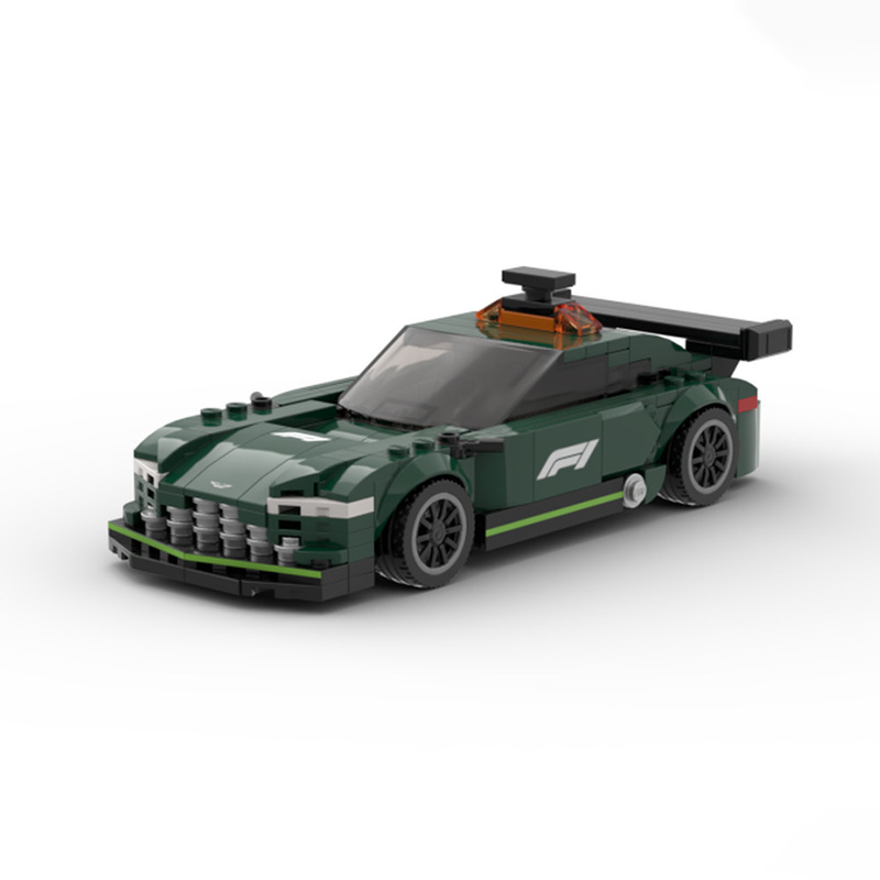 MOC-72183speed series 8-car MOC F1 Aston Martin Vantage safety car compatible with Lego
