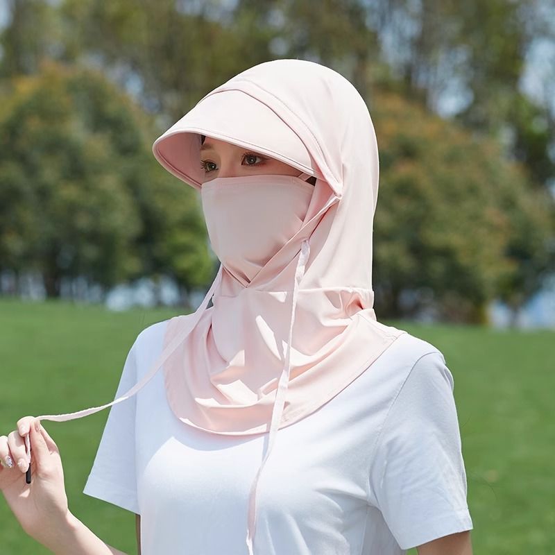 Verano 6 en 1 máscara solar 25 nuevo sombrero de protección solar de cuello para mujeres al aire libre anti-UV