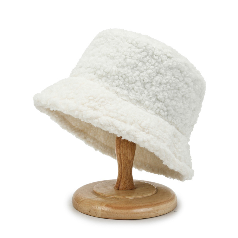Chapeau automne/hiver 2026 pour femme : Chapeau de pêcheur tendance en laine d'agneau, style japonais, bob court et uni._voghion.com