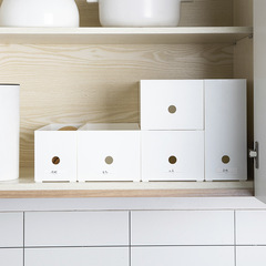 A4 Document Organizer Box, File Cabinet, Desktop Document Basket, Plastic Kitchen Utensil Storage Box, Cabinet Sundries Sorting Container