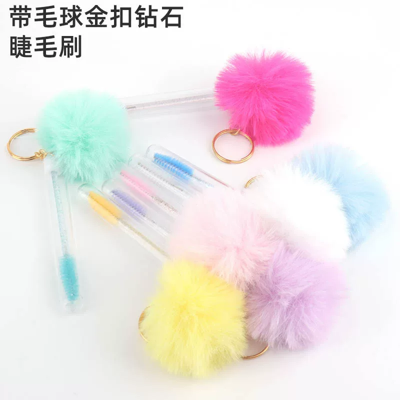 Eyelash extension, transparent brush for eyelashes