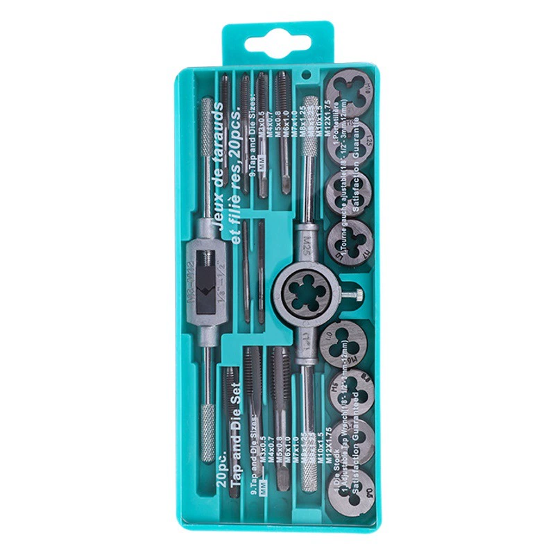 Метчик Die Аппаратные инструменты Ручной гаечный ключ Круглый Die Виселицы Метрический Дюймовый набор Метрический костюм провода