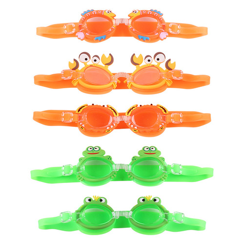 New children's high-transparency anti-fog glasses, deep diving learning swimming goggles, small fish swimming goggles, baby breaststroke training glasses, adjustable