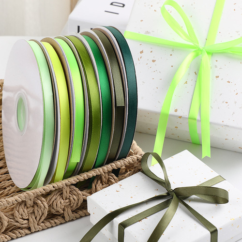 1cm high-density polyester strap binding woven ribbon cake baking gift box flower wrapping silk ribbon silk ribbon wholesale