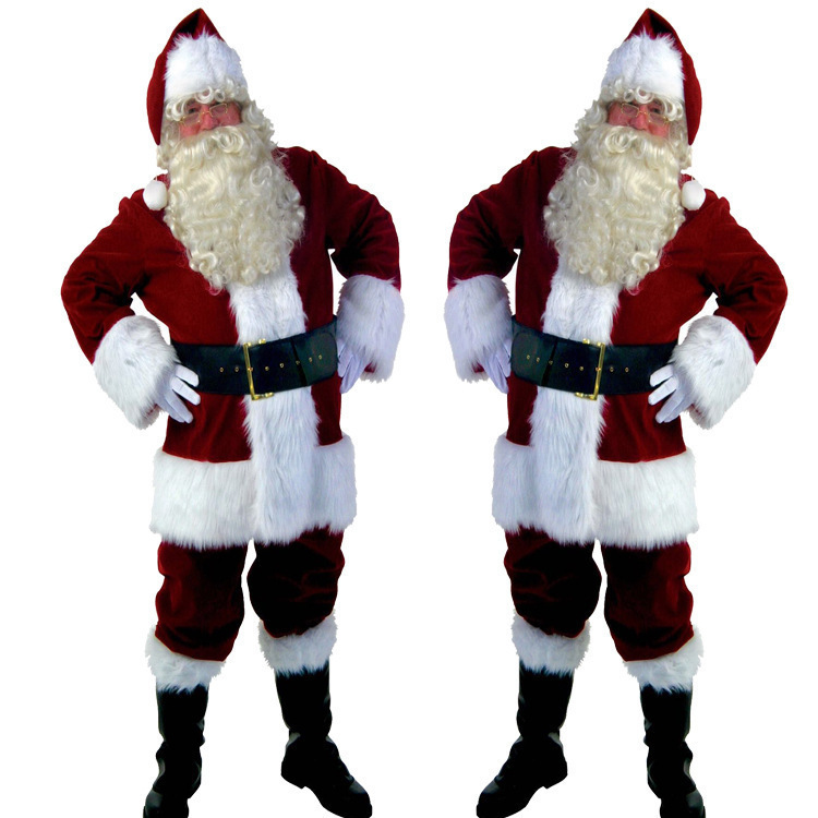 High-end New Plus Size Christmas Ball Party Dress Christmas Dress Performance Dress Uniform Santa Claus Stage Dress