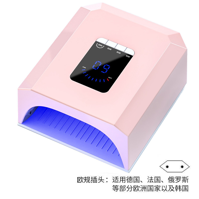 268W alta potencia manicura luz 7800mAh larga duración manicura luz de fototerapia manicura tienda de manicura luz de pegamento de manicura horneado luz transfronteriza