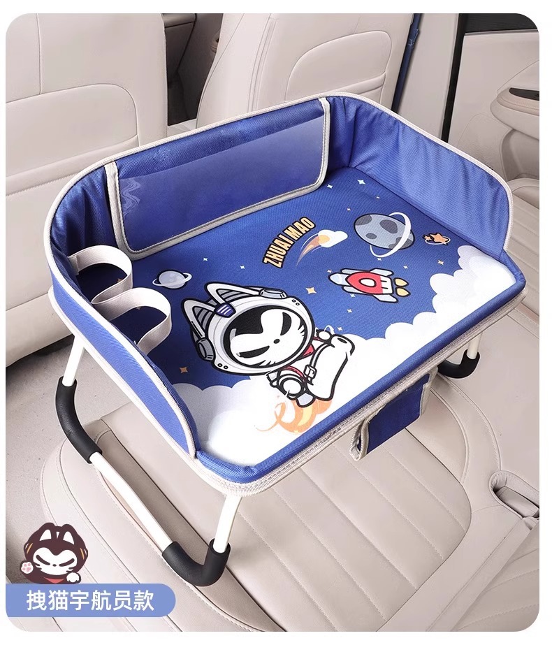 Cat-pulling Car-mounted Small Table Board In-car Front-passenger Folding Table for Children Rear and Rear Seat Eating Artifact Computer Bracket