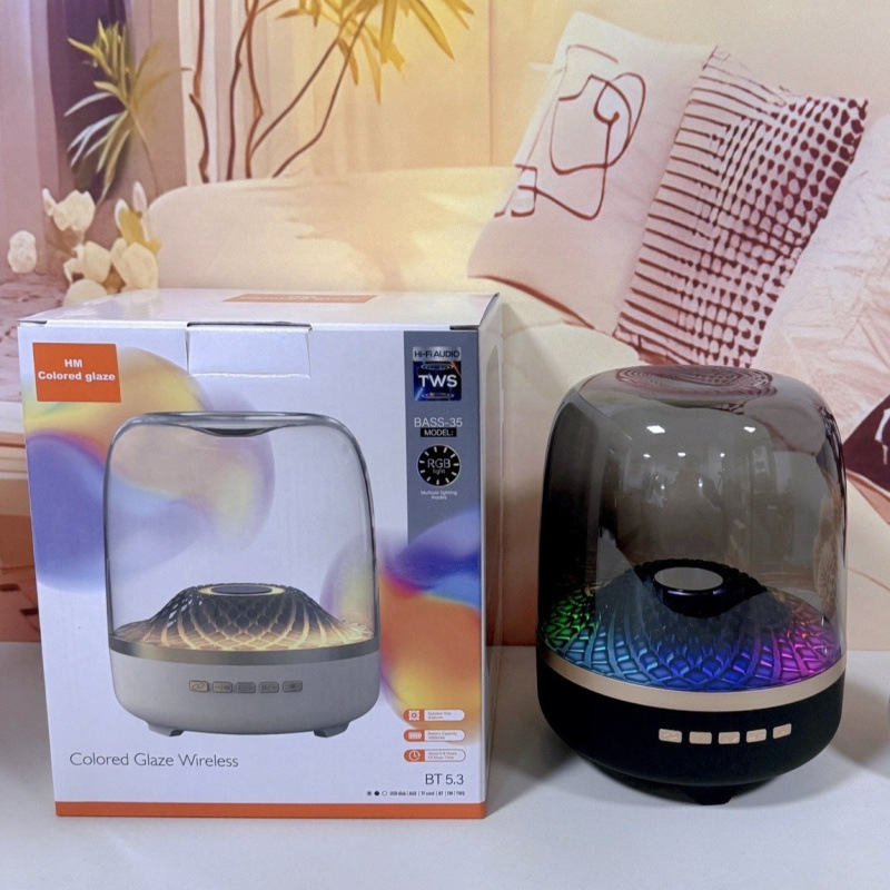 Huaqiangbei 人気の Harman Kardon Glazed 第 4 世代デスクトップ RGB ライティング サブウーファー ワイヤレス Bluetooth スピーカー サウンド|undefined