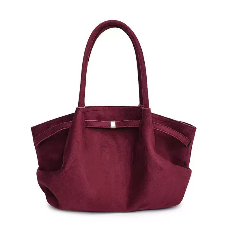 Однотонная матовая ретро-сумочка через плечо, просторная tote, 30×13×21 см