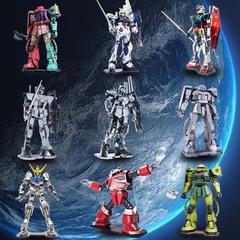 Steel Golem Wholesale DIY Assembled Gundam Model 3D Photolithography Three-dimensional Puzzle Wholesale One Piece Dropshipping Mixed Batch