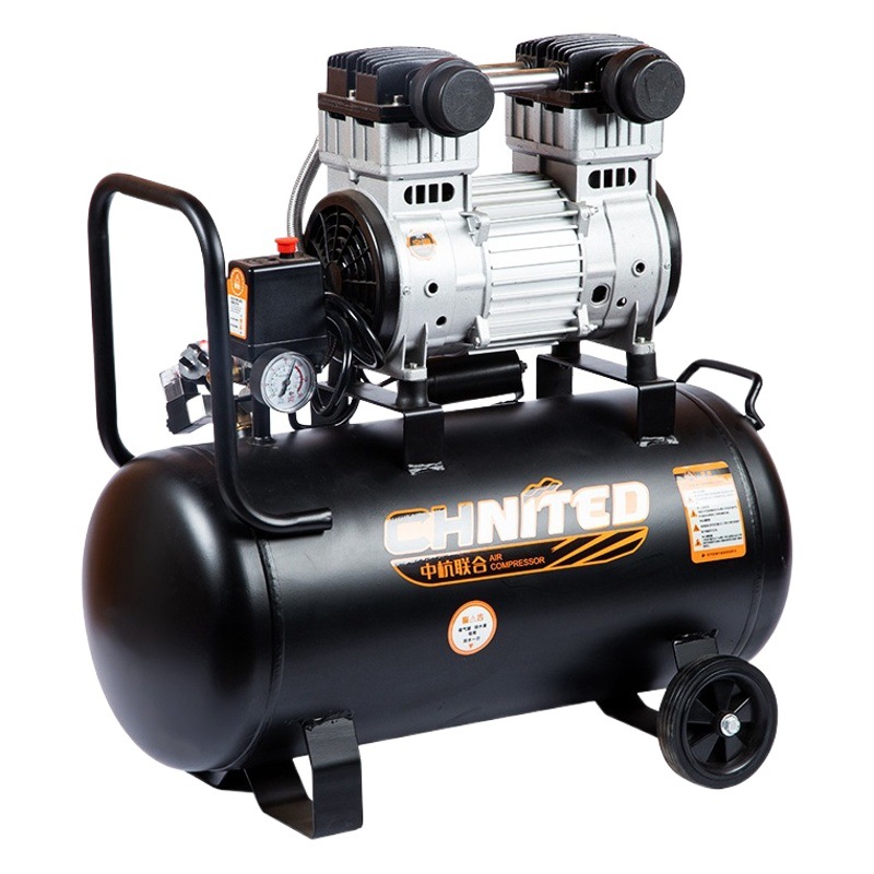 Shengyin compresor de aire mudo 750W compresor un arrastre una pequeña bomba de aire sin aceite en stock al por mayor