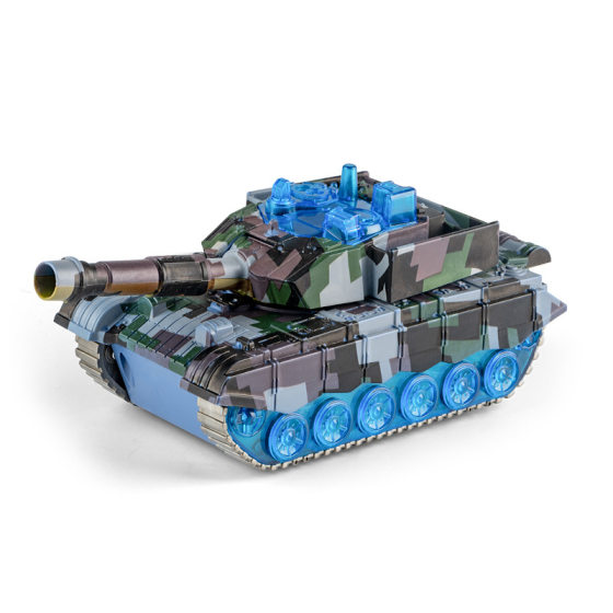 Children's Electric Universal tank light sound effect boy simulation military chariot 360 Rotating battery tank toy