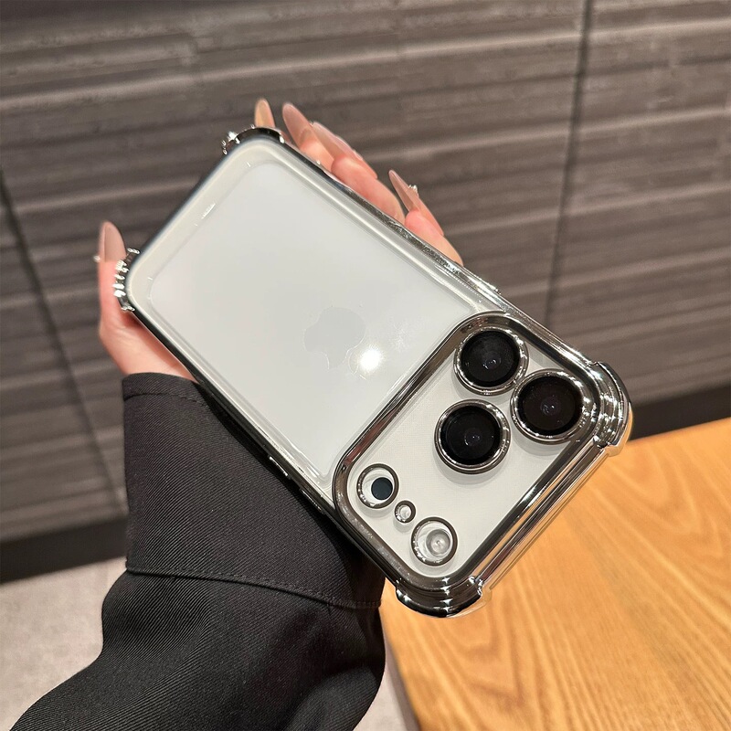 Suitable for Iphone17Pro and Apple 16Pro, Vacuum Electroplated, All-Inclusive, Anti-Fall, Soft Phone Case, Wholesale Custom Case