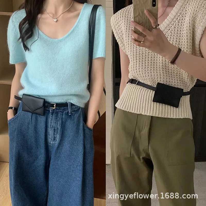 韓国の東大門ファッションベルトウエストバッグインターネットセレブ女性多用途スカートウエストチェーンカードホルダーデザインベルト財布|undefined