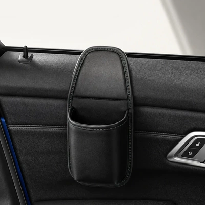 Car water cup storage bag, car door storage box, car storage bag, multifunctional water cup holder, side storage box for mobile phone (Car storage bag/box) - black1-piece