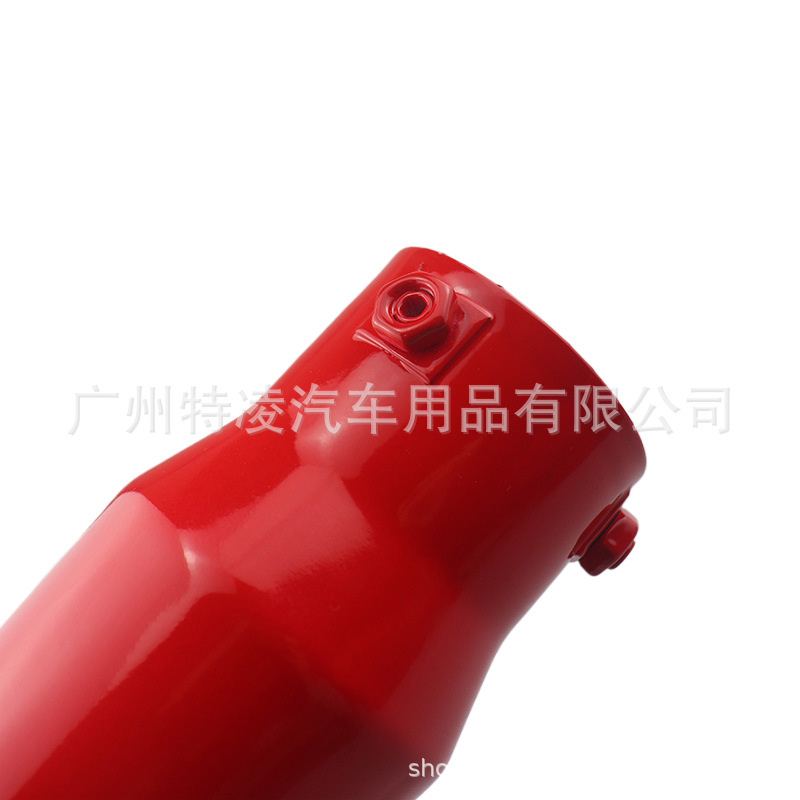 63mm car tail throat single out heart-shaped style exhaust nozzle stainless steel rear air nozzle muffler tail pipe tail throat