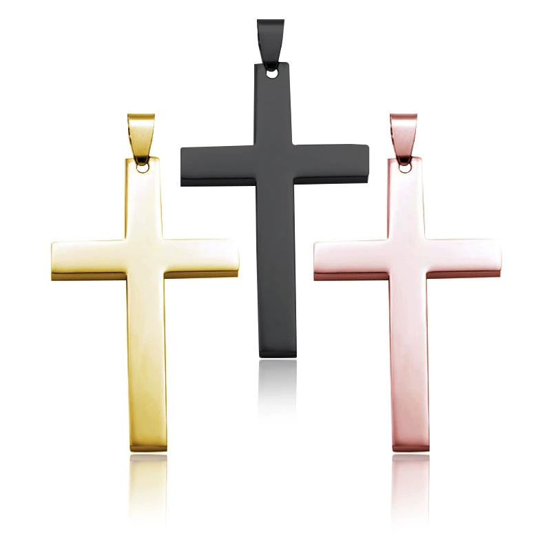 С испытуем cross-бренд новый наперсток из нержавеющей стали. Мужчины и женщины могут носить тигановый стальной крест-подвески.