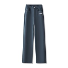 新商品のストレートレディースジーンズ秋冬の弾力性の大きいサイズのカジュアルパンツ