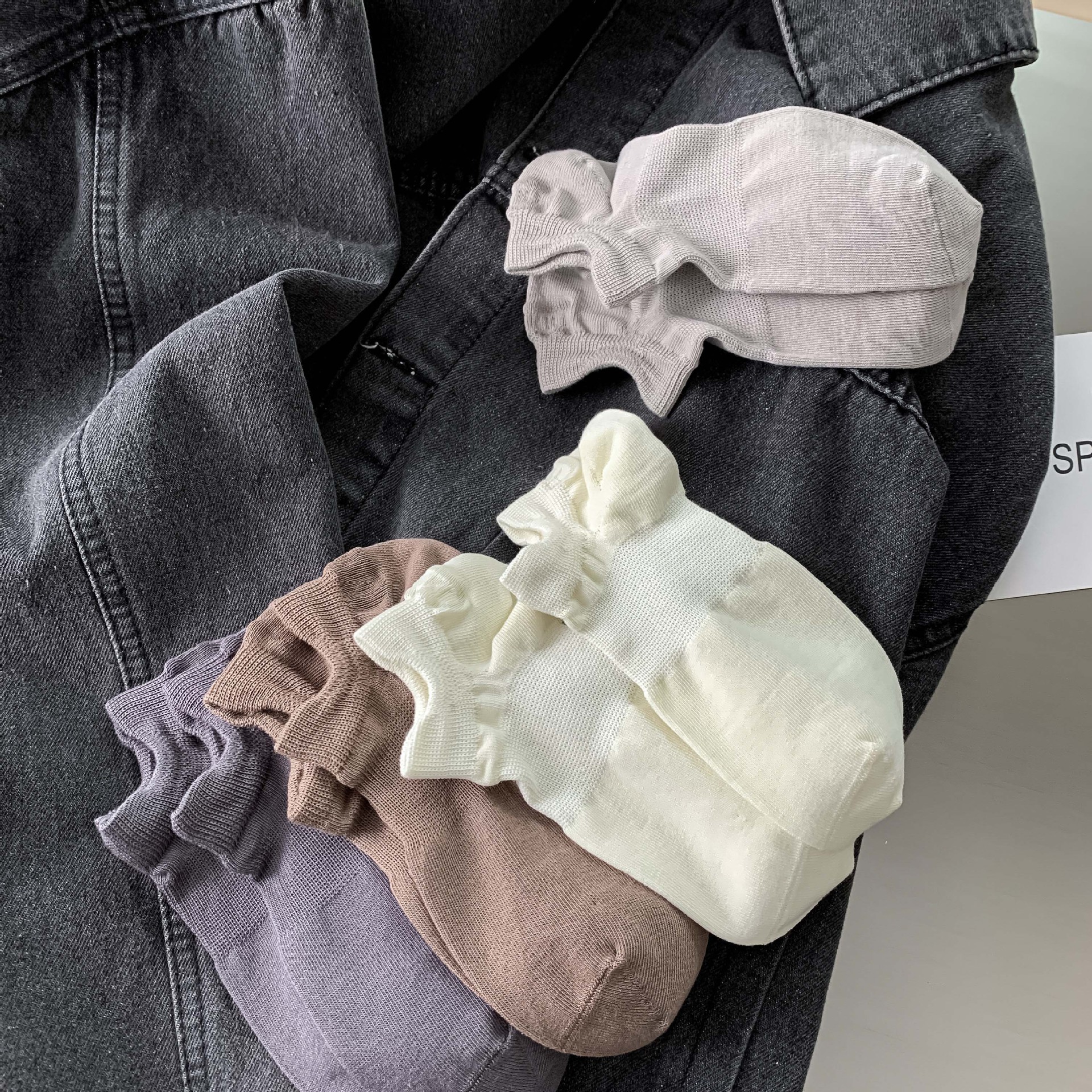 Men's summer solid invisible casual non-slip silicone sports…