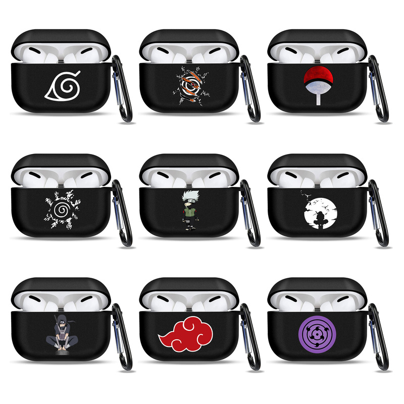 Cross-border Naruto Airpods12 Generation Protective Cover Uchiha Mustang Apple Pro2 Earphone Case 3 Generation