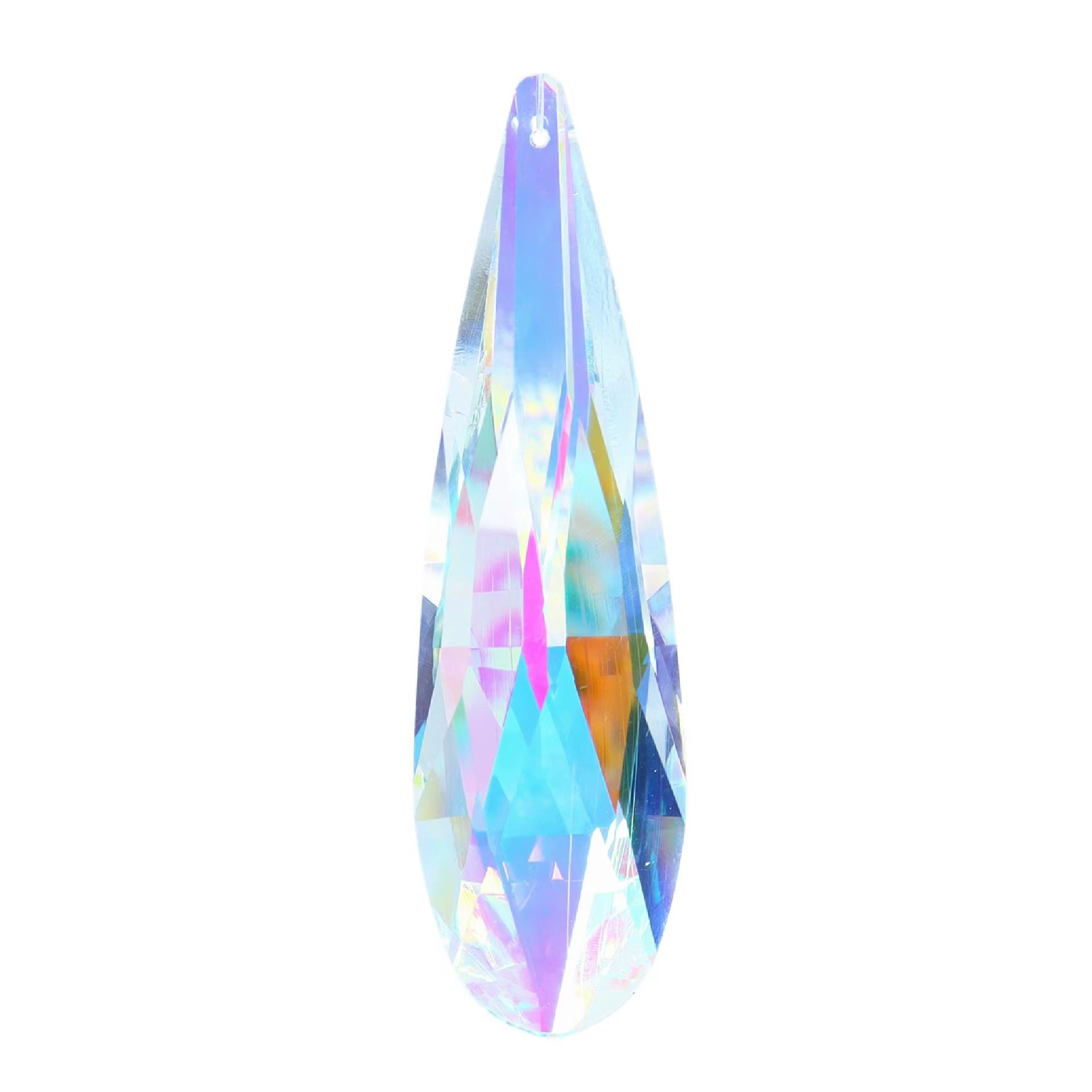 Suministro directo de fábrica de productos transfronterizos: colgante de prisma de cristal grande, decoración para ventana, atrapasoles, adorno colgante de cristal.