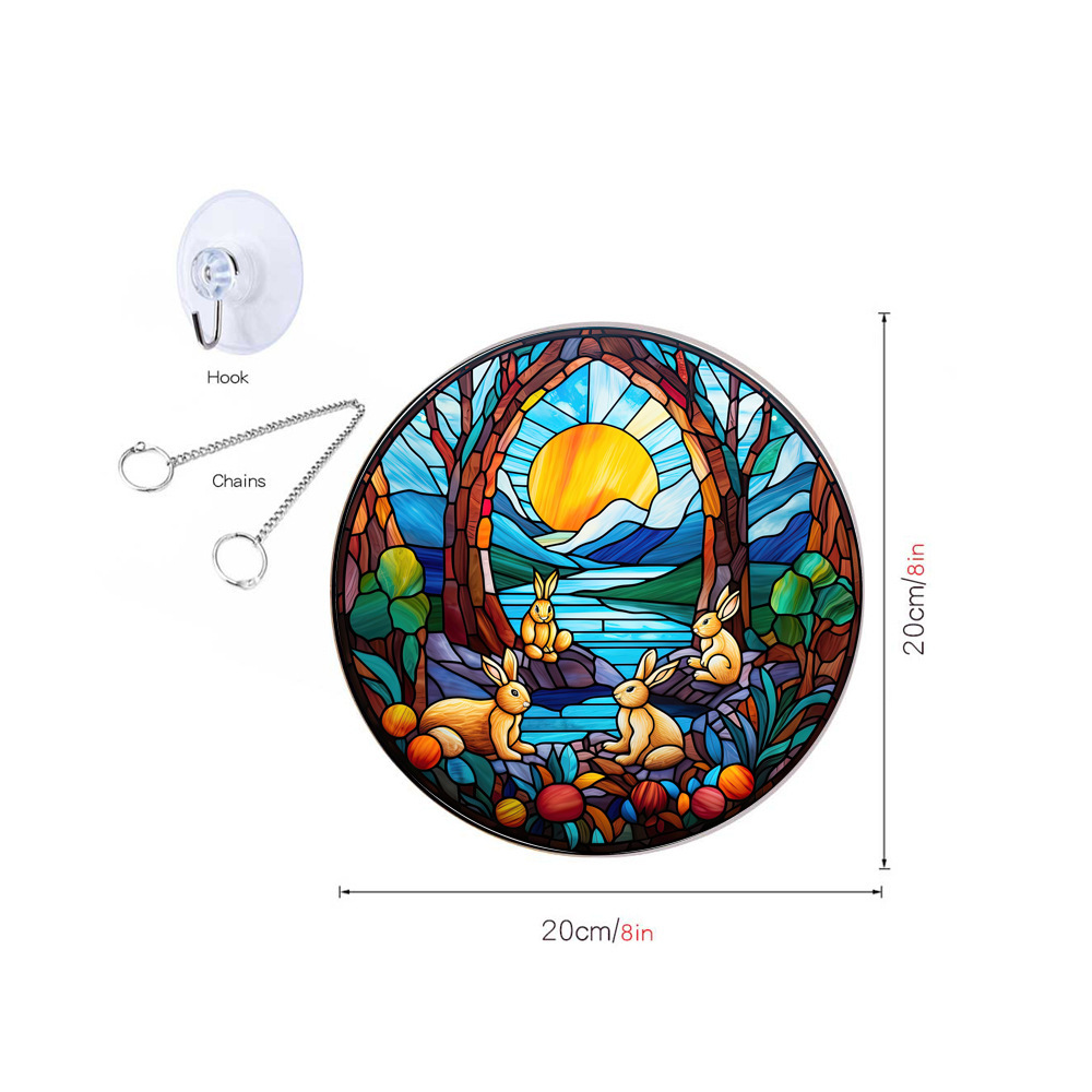 95g Weight pendant Home Textiles & Decor Type Acrylic Material Easter Festival Rabbit Pattern Casual, Elegant, Classical Style Easter Casual Elegant Classical Rabbit Arylic Party Supplies Decorations 123