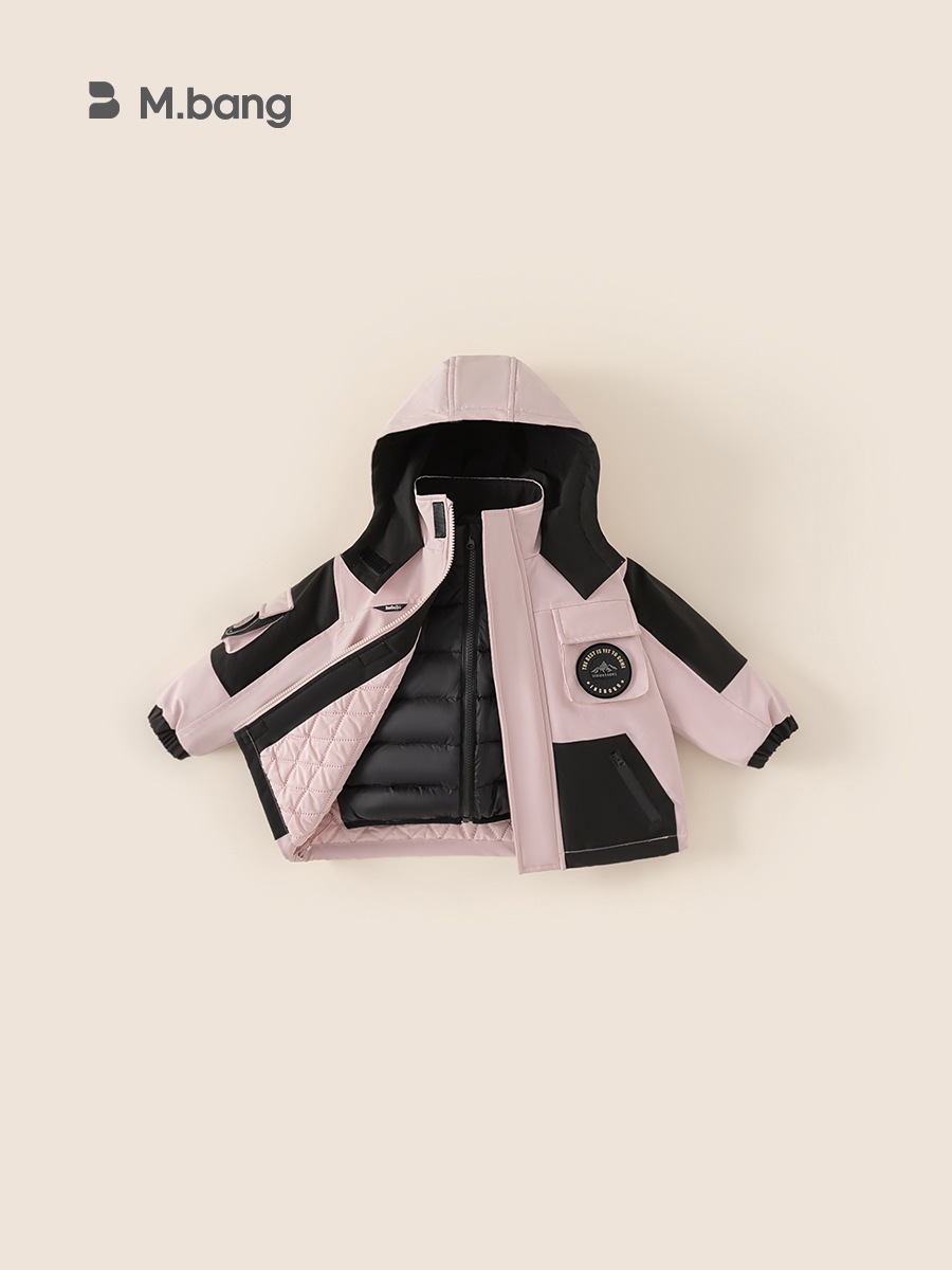 Yubao ropa infantil herramientas para niños chaqueta de plumón nuevo 3 - en - 1 revestimiento de niñas abrigo caliente chaqueta de niño con capuz
