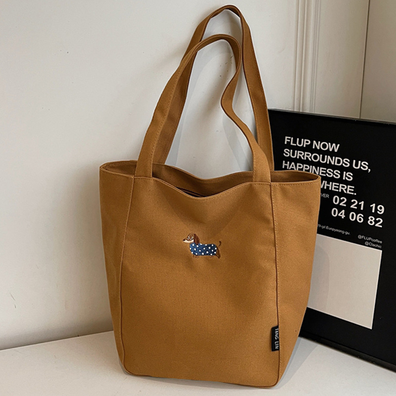 캔버스 가방 여성의 대용량 단순 틈새 핸드백 클래스 통근 병합 가방 유행 캐주얼 올 매치 숄더 백