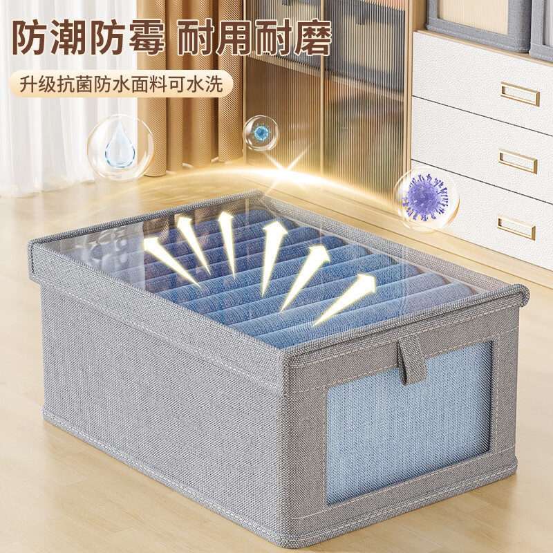 家用牛津布带盖可视窗收纳盒衣服防尘收纳箱卧室收纳神器工厂批发|undefined