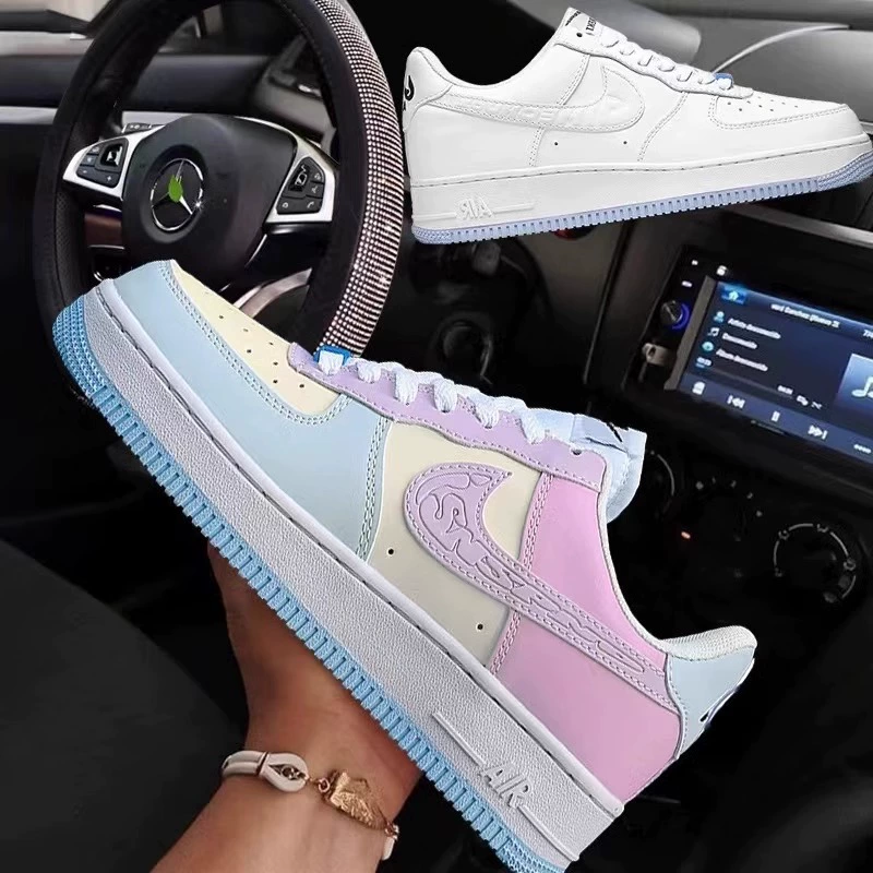 Nike Air Force 1, качественные кроссовки, обувь, универсальные спортивные белые кроссовки