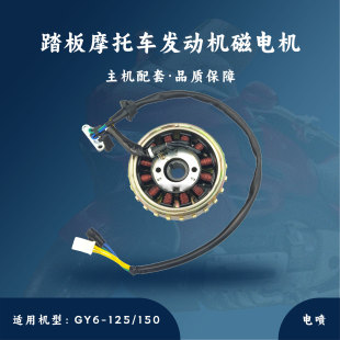 Main engine matching pedal motorcycle GY6 engine parts EFI magneto assembly 23 convex flywheel coil
